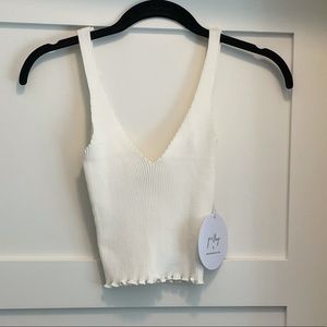 Princess Polly Halation Crop Top White